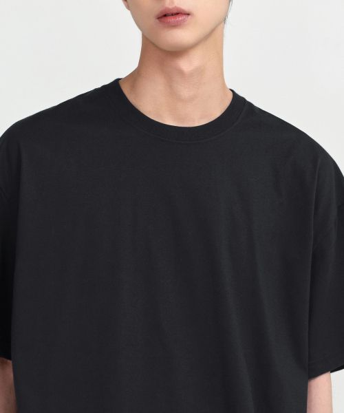 Purchase MUSINSA STANDARD [Cool Standard] Oversized Crew Neck T-Shirt [Black] MMBTS6Z11-BK