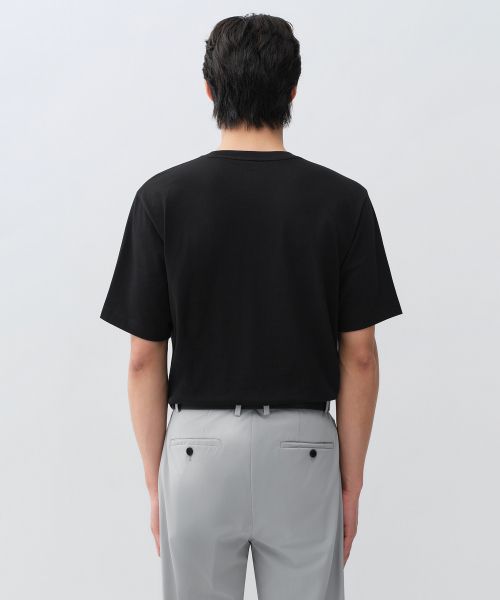 Lookbook MUSINSA STANDARD [Cool Standard] Regular Crew Neck T-Shirt [Black] MMFTS4A23-BK