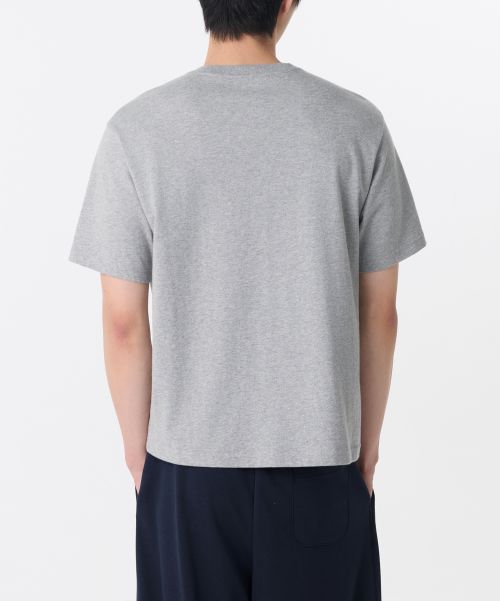 Shop MUSINSA STANDARD [Cool Standard] Regular Crop T-Shirt [Medium Gray] MMFTS4A24-MR