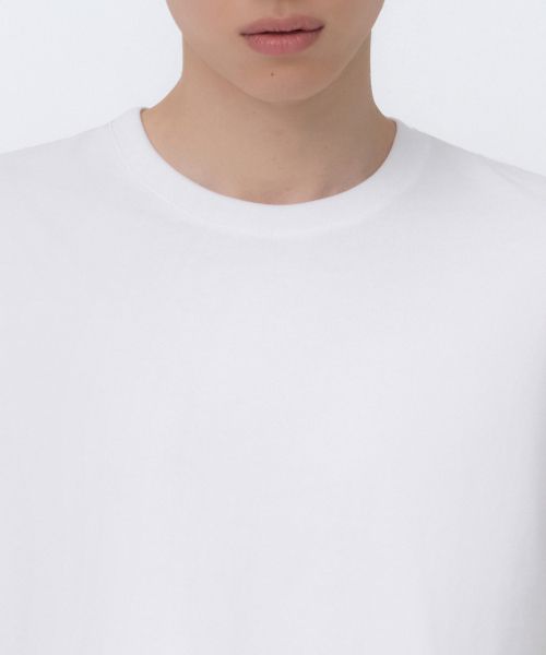 Shop MUSINSA STANDARD [Cool Standard] Regular Crop T-Shirt [White] MMFTS4A24-WH