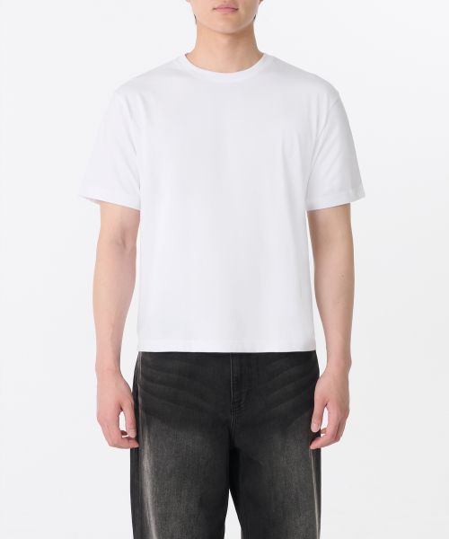 Purchase MUSINSA STANDARD [Cool Standard] Regular Crop T-Shirt [White] MMFTS4A24-WH