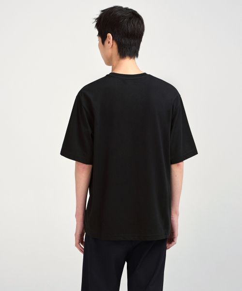 Purchase MUSINSA STANDARD [涼感標準] 寬鬆版圓領T恤 [黑色] MMJTS6Z19-BK