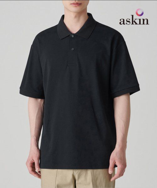 Details for MUSINSA STANDARD [涼感標準] 寬鬆剪裁珠地布 polo 衫 [黑色] MMCTP6Z06-BK