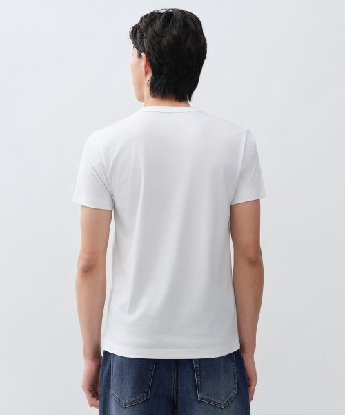 Purchase MUSINSA STANDARD [Cool Standard] Slim Crew Neck T-Shirt [White] MMFTS4A22-WH