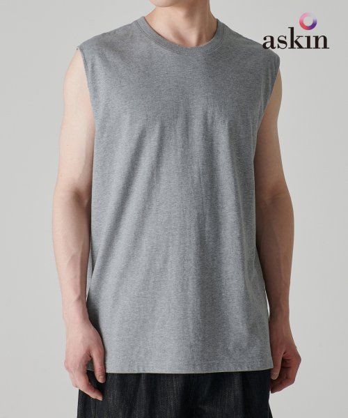 Sizing MUSINSA STANDARD クールスタンダード リラックス ノースリーブ トップス ミディアムグレー MMBTS6Z12-MR