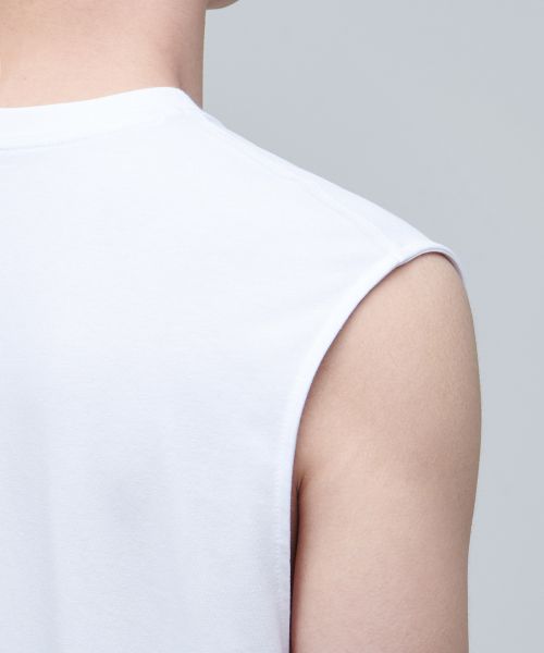 Cheap MUSINSA STANDARD [CoolStandard] Relaxed Sleeveless Top [White] MMBTS6Z12-WH
