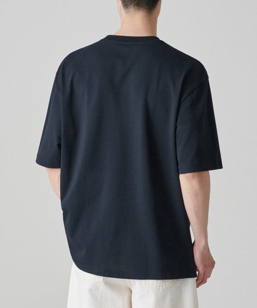 Order MUSINSA STANDARD [Cooltandard] Relaxed Fit Crew Neck Pique T-Shirt [Navy] MMCTS6Z07-NA
