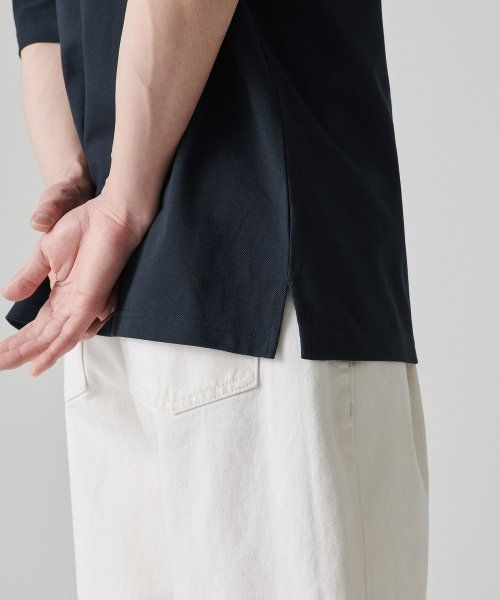 Details for MUSINSA STANDARD [Cooltandard] Relaxed Fit Crew Neck Pique T-Shirt [Navy] MMCTS6Z07-NA