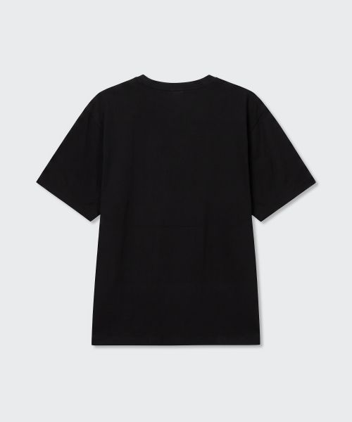 Sizing MUSINSA STANDARD [Donggung Collab] Tteokbboki Black T-shirt 1 [Black] MMFTS9D11-BK