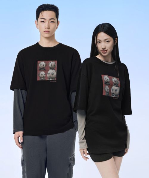 MUSINSA STANDARD [Dongung Collab] Kkeomeoksali T-Shirt 2 [Black] MMFTS9D12-BK
