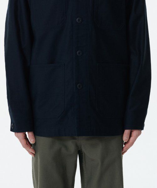 Details for MUSINSA STANDARD Baek 緞面工裝外套（海軍藍） MMDJJ2Z15-NA