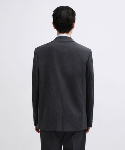 Shop MUSINSA STANDARD 基本款西裝外套【炭灰色】 MM0JK9Z02-CG