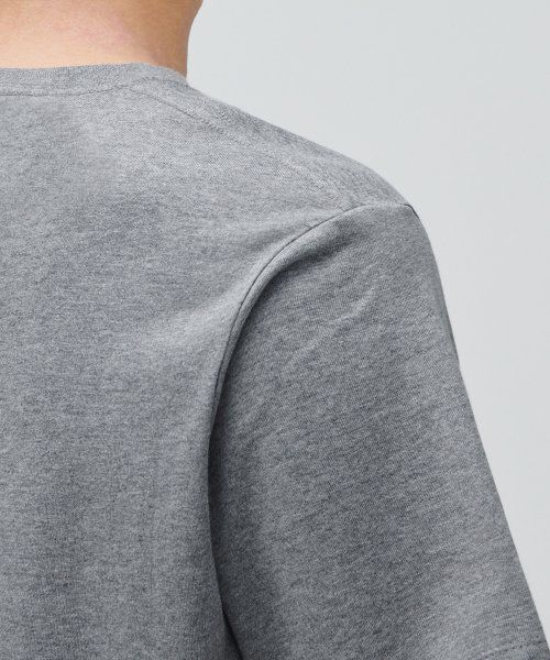 Purchase Camiseta básica de cuello redondo Musinsa Standard [gris jaspeado] MM0TS4Z04-MG
