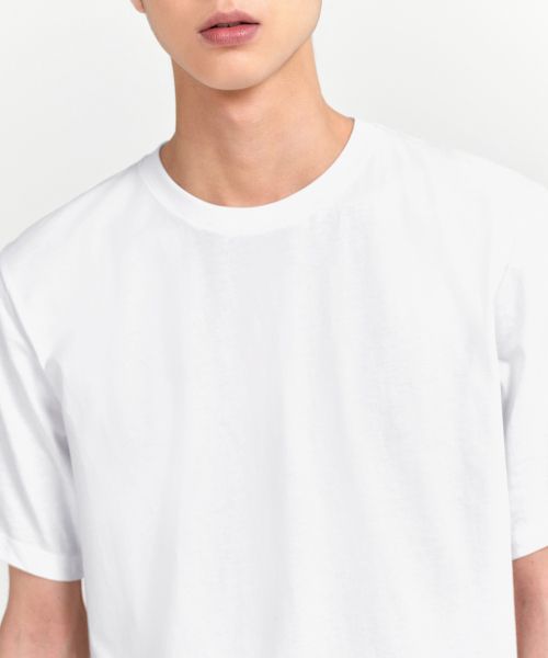 Shop MUSINSA STANDARD Basic Crew Neck T-Shirt [White] MM0TS4Z04-WH