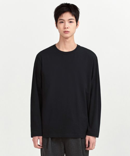 Musinsa Standard Basic Long Sleeve T-Shirt [Black] MM0TLAZ09-BK