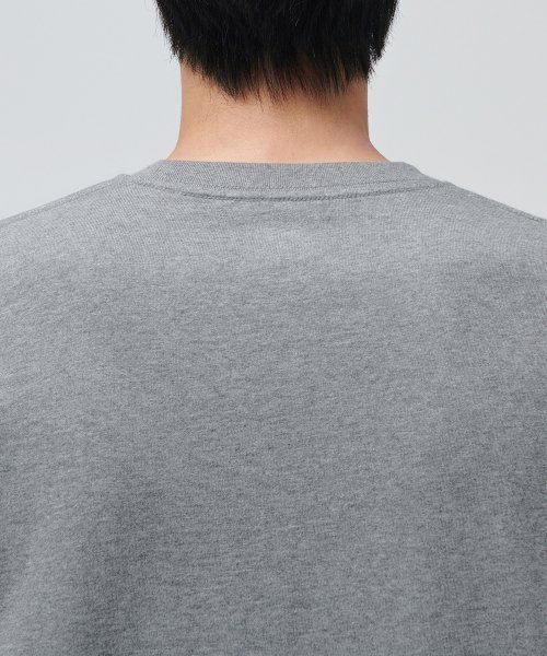 Shop Musinsa Standard Basic Long Sleeve T-Shirt [Melange Gray] MM0TLAZ09-MG