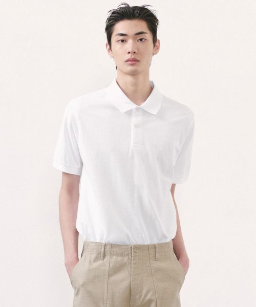 MUSINSA STANDARD Basic Pique Polo Shirt [White] MMJTP6Z02-WH