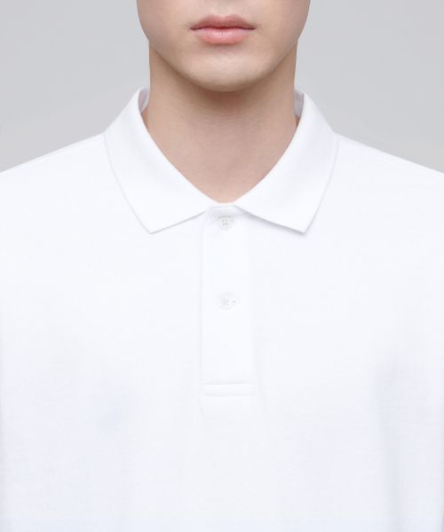 Shop MUSINSA STANDARD Basic Pique Polo Shirt [White] MMJTP6Z02-WH