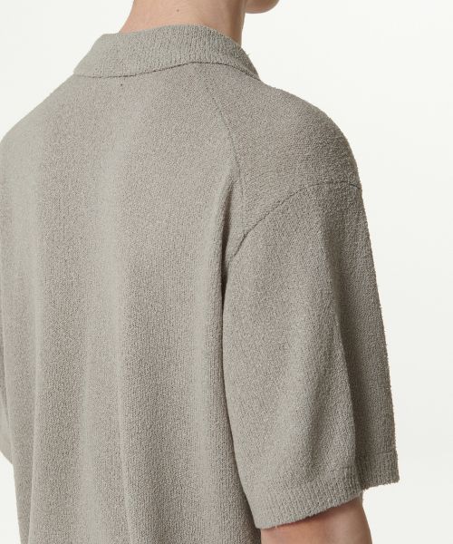 Purchase MUSINSA STANDARD Boucle Collared Short Sleeve Cardigan [Light Warm Grey] MMDWC5Z01-LW