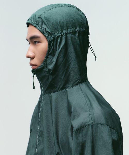 Shop MUSINSA STANDARD City Leisure Lightweight Packable Windbreaker Jacket [Hunter Green] MMDJJ5Z81-TG