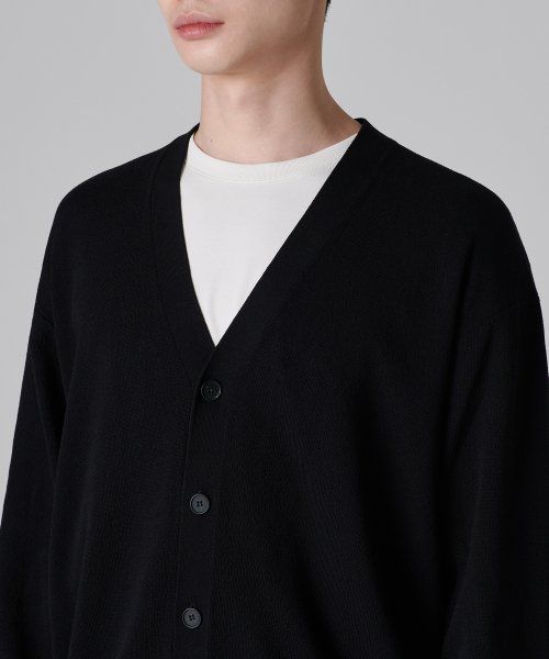 Shop MUSINSA STANDARD Cool Touch Essential Cardigan [Black] MMCWC5Z06-BK