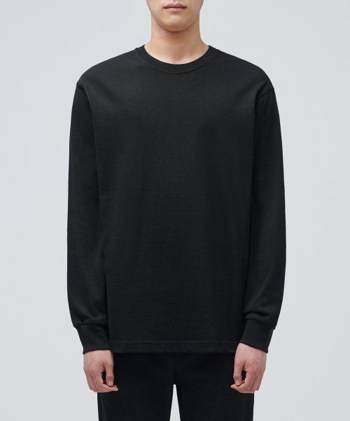 Details for Musinsa Standard Crewneck Long Sleeve T-Shirt [Black] MM0TLAZ08-BK