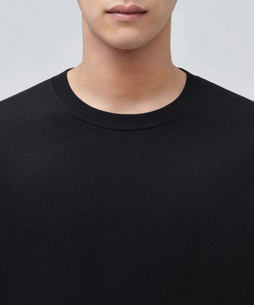 Cheap Musinsa Standard Crewneck Long Sleeve T-Shirt [Black] MM0TLAZ08-BK