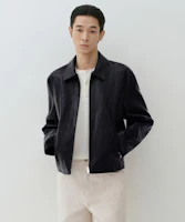Purchase MUSINSA STANDARD 粉褶合成皮單皮外套【黑色】 MMFLJ1B03-BK