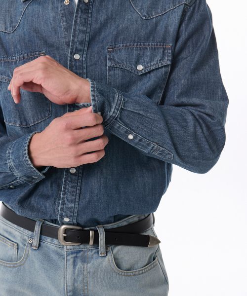 Details for Kemeja Denim Western Musinsa Standard [Indigo Sederhana] MMDNSAZ04-MI