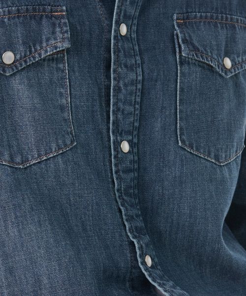 Sizing Kemeja Denim Western Musinsa Standard [Indigo Sederhana] MMDNSAZ04-MI