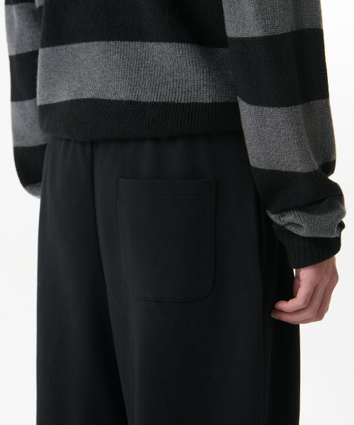 Purchase MUSINSA STANDARD Double Knit Two Tuck Wide Lounge Sweatpants [Black] MMBPKAZ13-BK