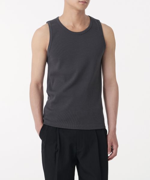 Order MUSINSA STANDARD Essential Tank Top [Dark Grey] MMDTE7Z01-DG