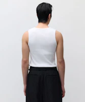 Lookbook MUSINSA STANDARD 必備款白色無袖背心 MMDTE7Z01-WH