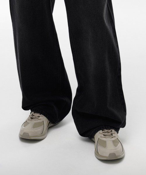 Sizing MUSINSA STANDARD 特寬版牛仔褲［水洗黑］ MMCNP0Z18-WC