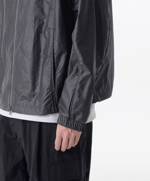 Sizing MUSINSA STANDARD Glossy Crease Windbreaker Jacket [Gray] MMEJJ2Z12-GR