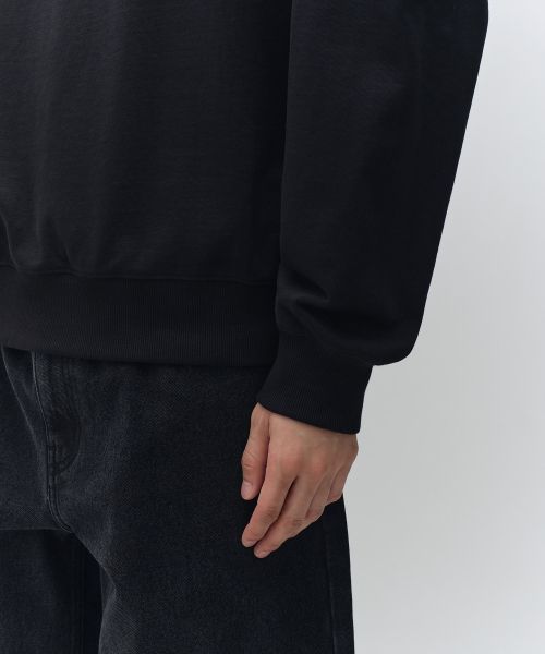 Details for MUSINSA STANDARD 亨利領大學T [黑色] MMFTK8C68-BK