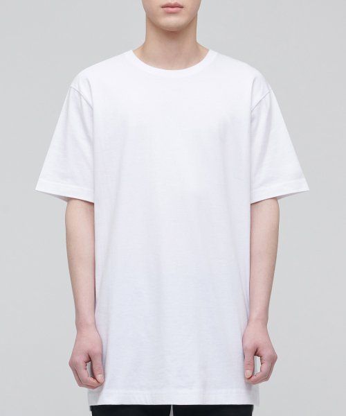 Musinsa Standard Layered Crew Neck T-Shirt_Long Length [White] MMJTS1Z13-WH