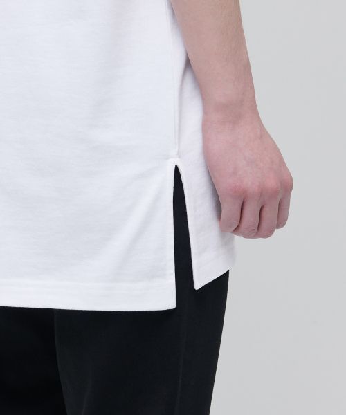 Sizing Musinsa Standard 層次感圓領長版T恤 [白色] MMJTS1Z13-WH