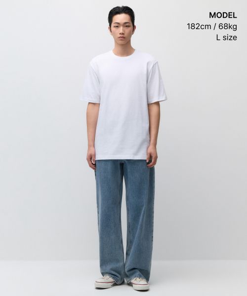 Order MUSINSA STANDARD Layered Crew Neck T-Shirt_Standard Length [White] MMATS4Z03-WH
