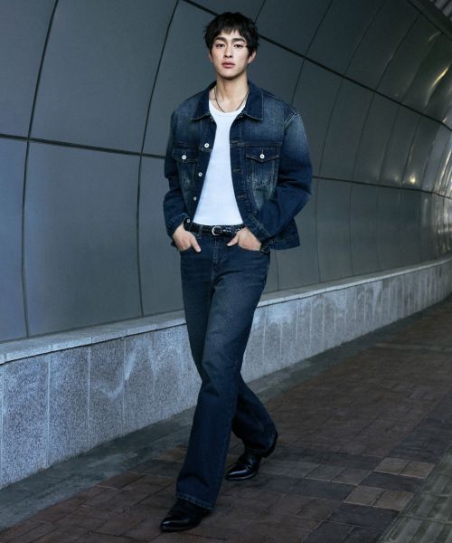 Musinsa Standard Loose Straight Denim Pants [Dark Blue] MMCNP0Z19-DU