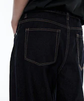 Shop MUSINSA STANDARD 寬鬆直筒牛仔褲【深靛藍】 MMCNP0Z19-DI