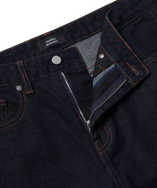 Sizing MUSINSA STANDARD 寬鬆直筒牛仔褲【深靛藍】 MMCNP0Z19-DI