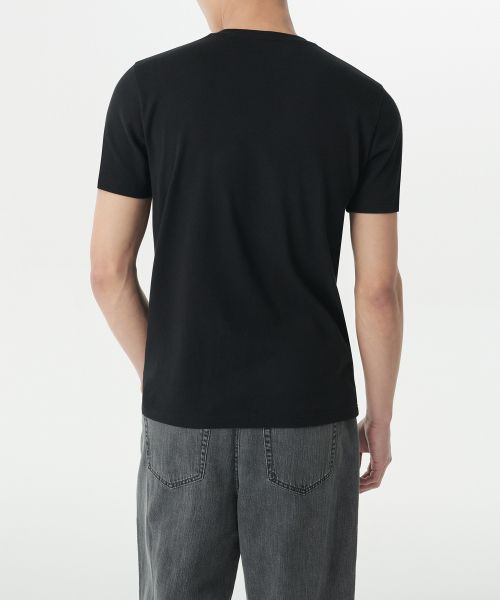 Lookbook MUSINSA STANDARD Muscle Fit Crew Neck Modal T-Shirt [Black] MMDTS6Z05-BK