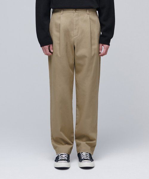 Order Musinsa Standard One Tuck Regular Fit Chino Pants [Beige] MMAPC9Z06-BE