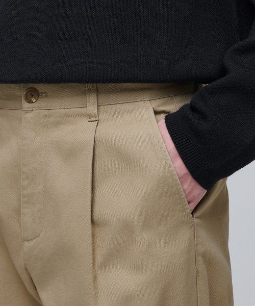 Purchase Musinsa Standard One Tuck Regular Fit Chino Pants [Beige] MMAPC9Z06-BE