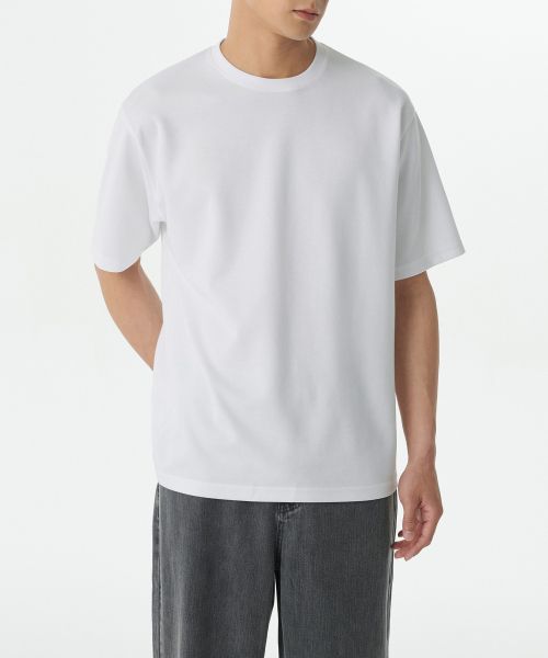 Order MUSINSA STANDARD オプティマル リラックス クルーネック Tシャツ [ホワイト] MMDTS6Z07-WH