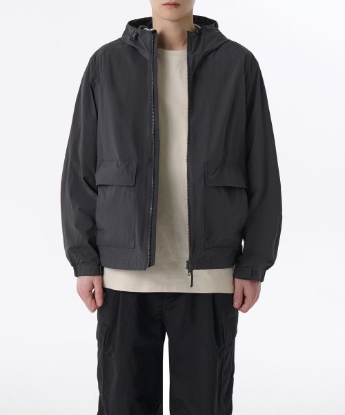 Musinsa Standard Out Pocket Windbreaker Jacket [Gray] MMEJJ2Z02-GR