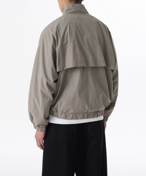 Order Musinsa Standard Oversized High Neck Windbreaker Jacket [Light Khaki] MMDJJ5Z01-LK