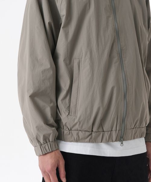 Purchase Musinsa Standard Oversized High Neck Windbreaker Jacket [Light Khaki] MMDJJ5Z01-LK