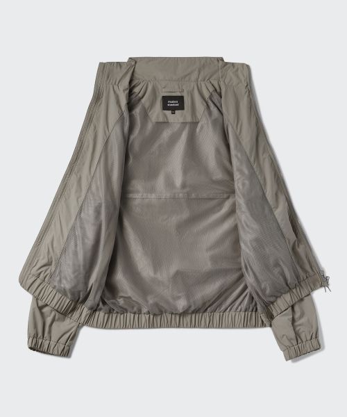 Details for Musinsa Standard Oversized High Neck Windbreaker Jacket [Light Khaki] MMDJJ5Z01-LK